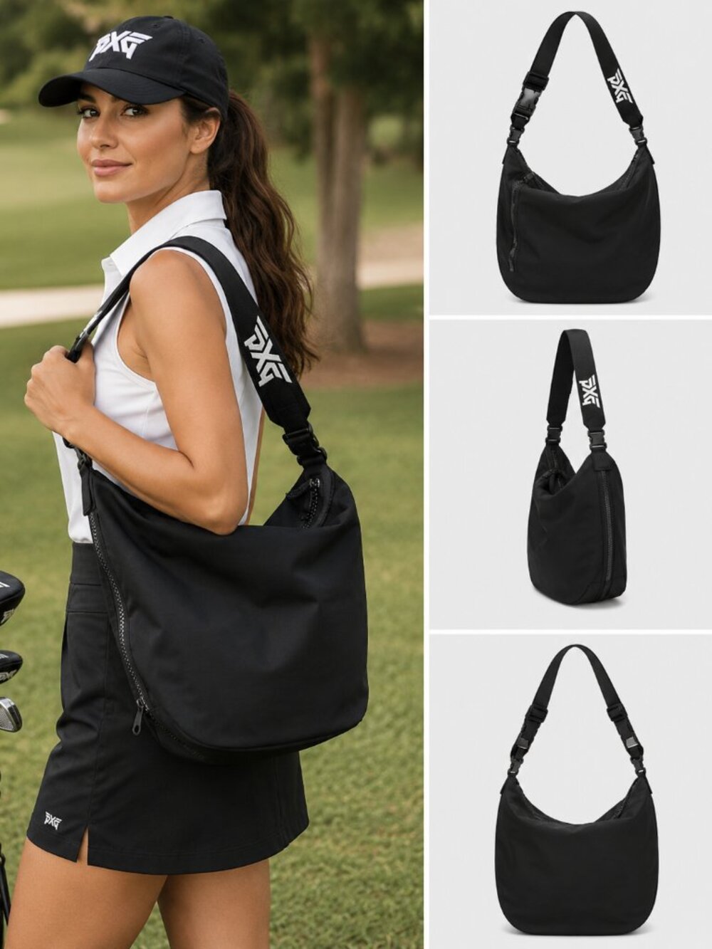 PXG NWOT Parsons Extreme Golf Hobo Bag Black